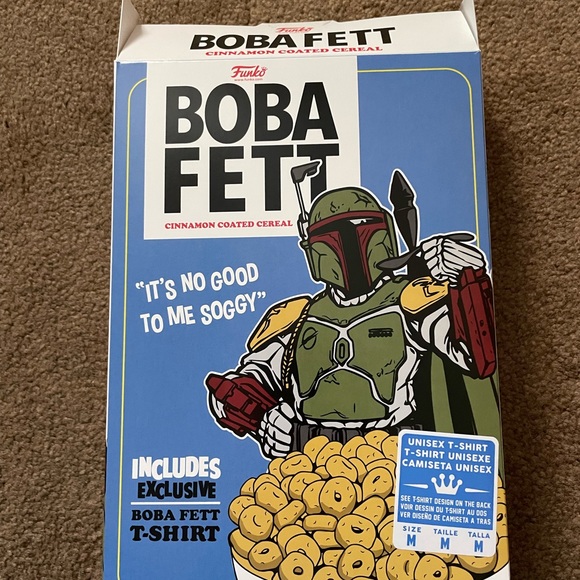 Funko x Star Wars Boba Fett Cinnamon Coated Cereal Shirt BOX ONLY (JUST THE BOX) - Picture 3 of 10
